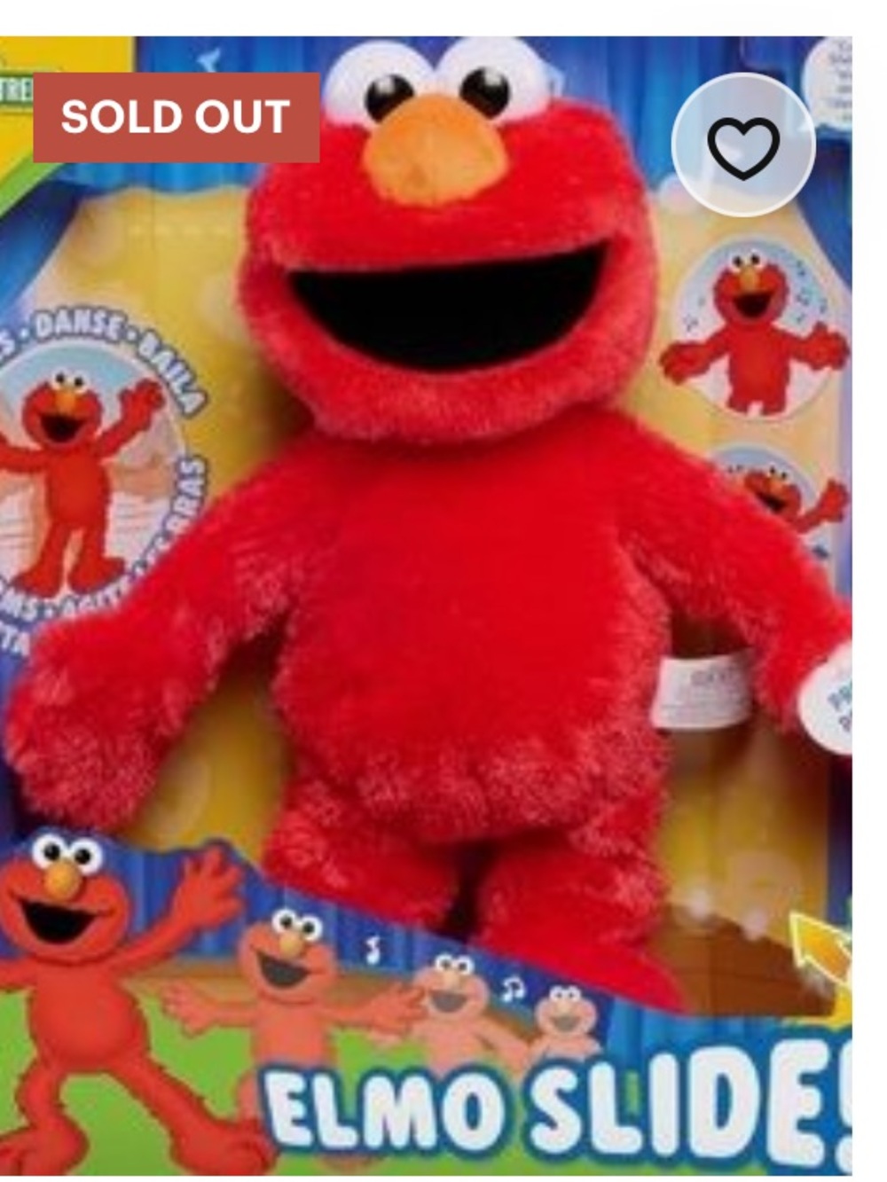 ELMO SLIDE PLUSH - OFFICIALLY LICENSED KIDS TOYS FOR AGES 2 AND UP